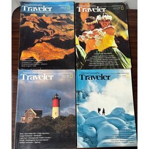 Vintage National Geographic Traveler Magazine Lot 1984-1986 Vol 1 No 1 Premiere